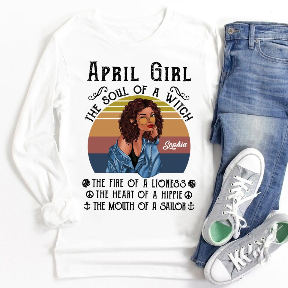 April Birthday Shirt, Custom Birthday Shirt, Queens Born In April, April Birthday Gifts, April shirts for Woman