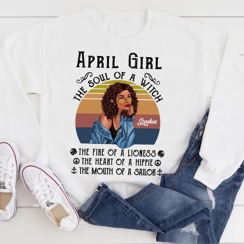 April Birthday Shirt, Custom Birthday Shirt, Queens Born In April, April Birthday Gifts, April shirts for Woman