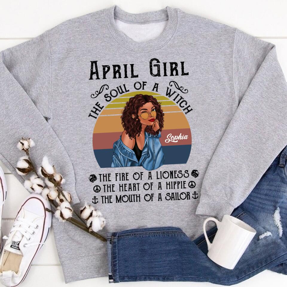 April Birthday Shirt, Custom Birthday Shirt, Queens Born In April, April Birthday Gifts, April shirts for Woman