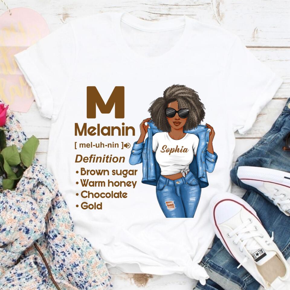 African American Shirt, African American woman Shirt, Melanin Shirt, Melanin Definition, Melanin Magic T-shirt