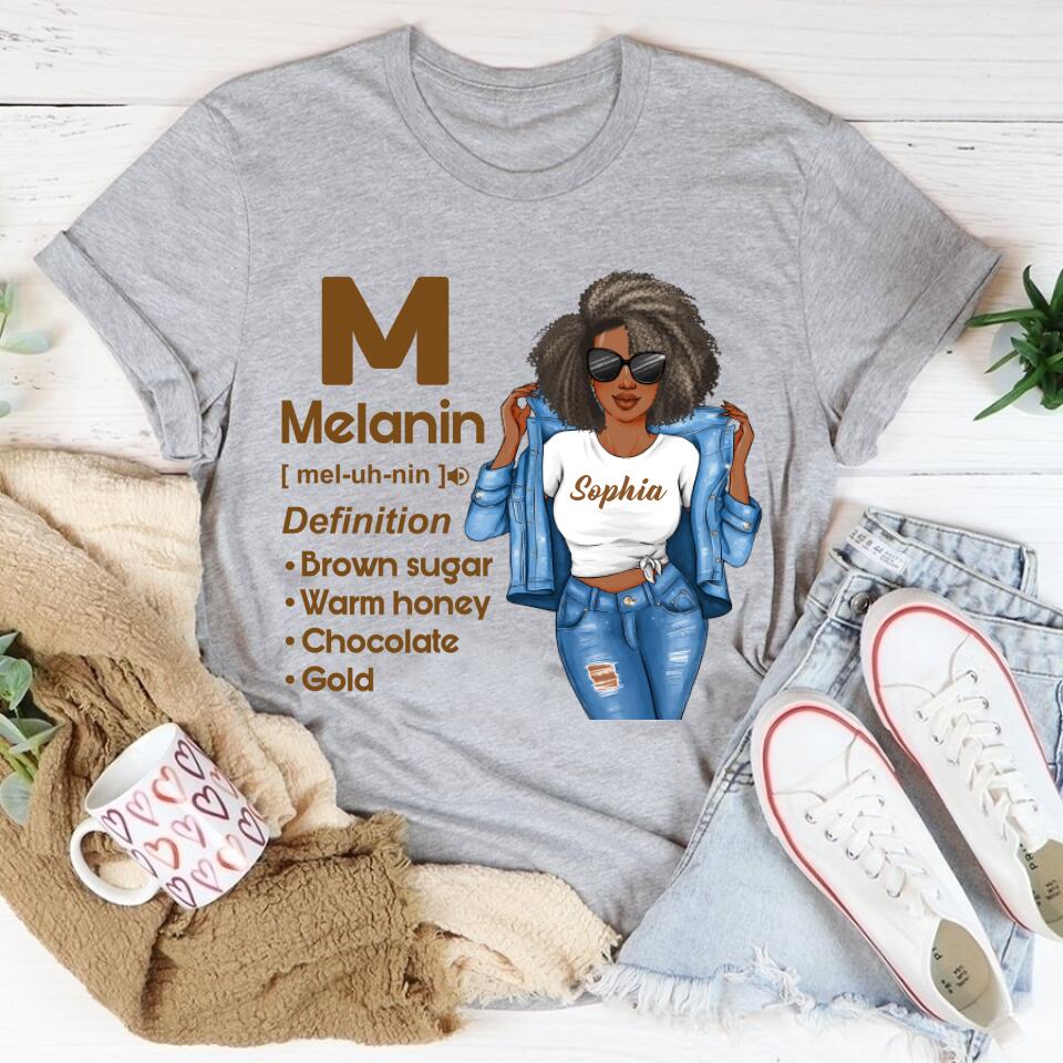 African American Shirt, African American woman Shirt, Melanin Shirt, Melanin Definition, Melanin Magic T-shirt