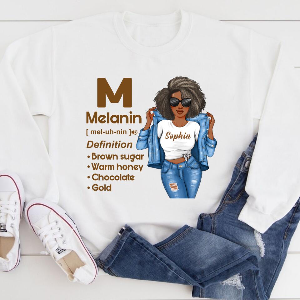 African American Shirt, African American woman Shirt, Melanin Shirt, Melanin Definition, Melanin Magic T-shirt