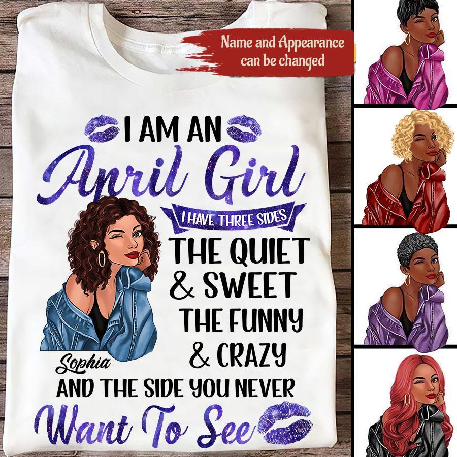 April Birthday Shirt, Custom Birthday Shirt, Queens Born In April, April Birthday Gifts, April Birthday Gifts