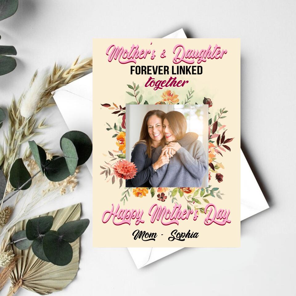 Custom Mothers Day Card, Mother&#39;s Day Gift Cards,  Mothers Day Card Photo, Happy Mothers Day Card, Mom&#39;s Card,  Mother&#39;s Day Gift From Daughter - Mother Day Gift