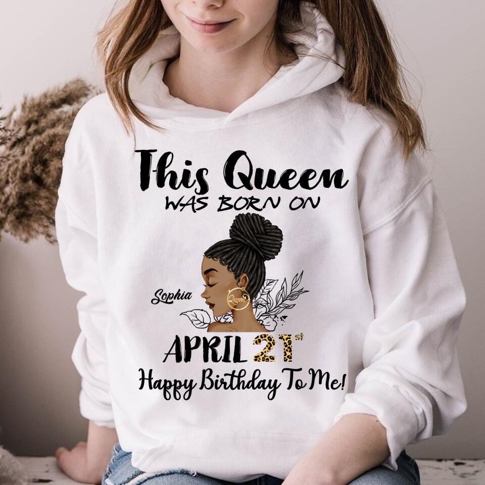 April Birthday Shirt, Custom Birthday Shirt, Queens Born In April, April Birthday Gifts, April shirts for Woman