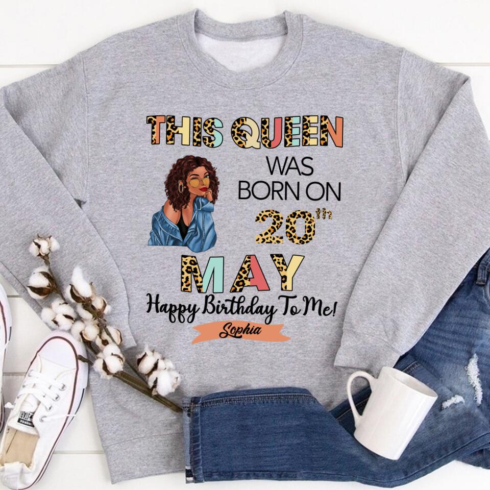 May Birthday Shirt, Custom Birthday Shirt, Queens Born In May, May Birthday Gifts, May shirts for Woman