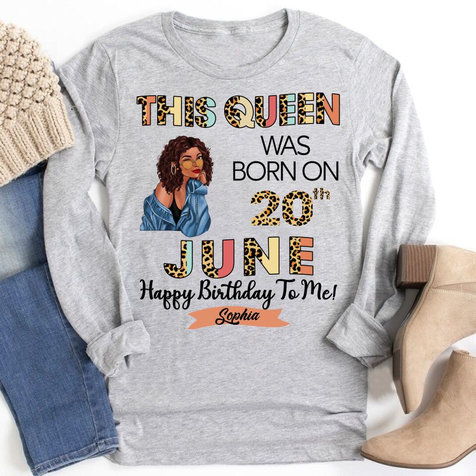 June Birthday Shirt, Custom Birthday Shirt, Queens Born In June, June Birthday Gifts, June shirts for Woman
