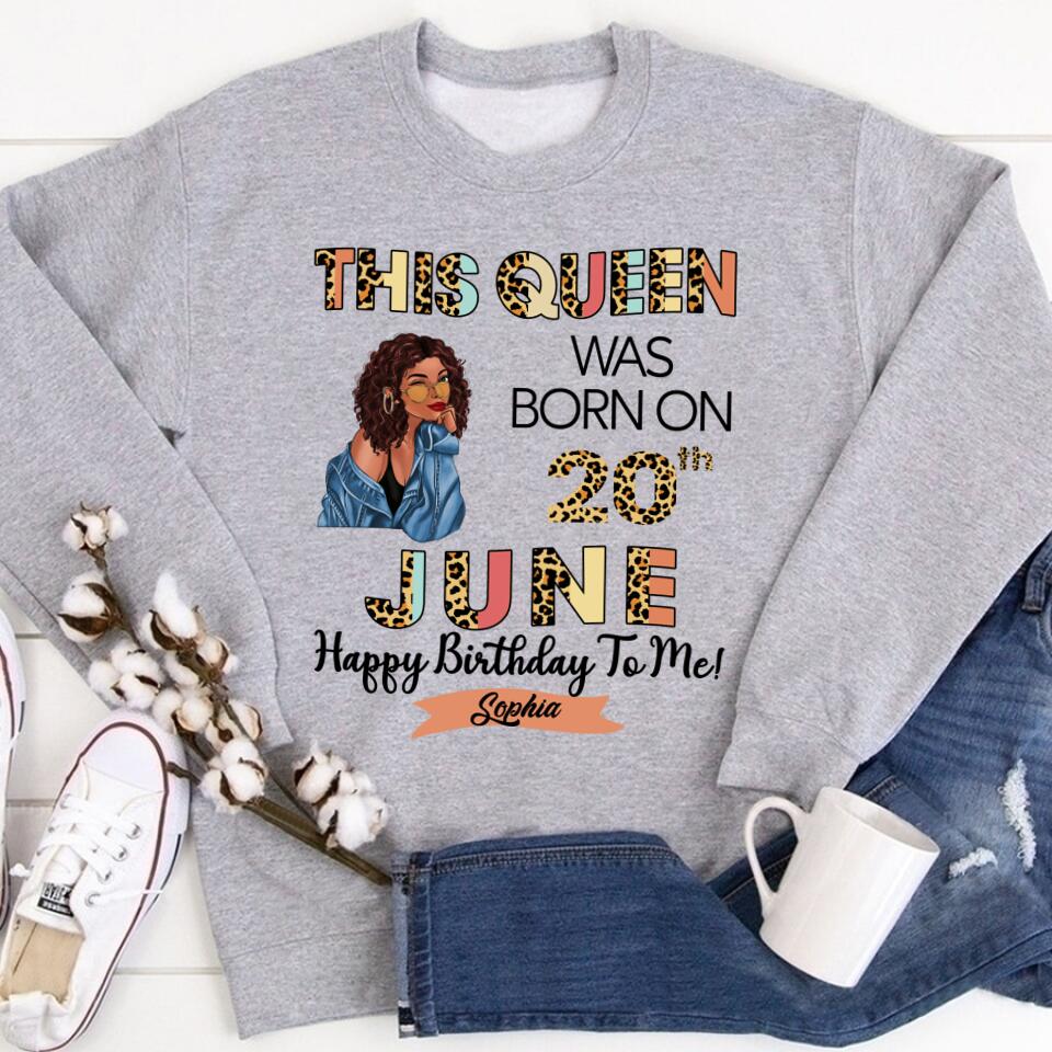 June Birthday Shirt, Custom Birthday Shirt, Queens Born In June, June Birthday Gifts, June shirts for Woman