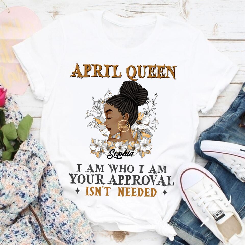 April Birthday Shirt, Custom Birthday Shirt, Queens Born In April, April Birthday Gifts, April shirts for Woman