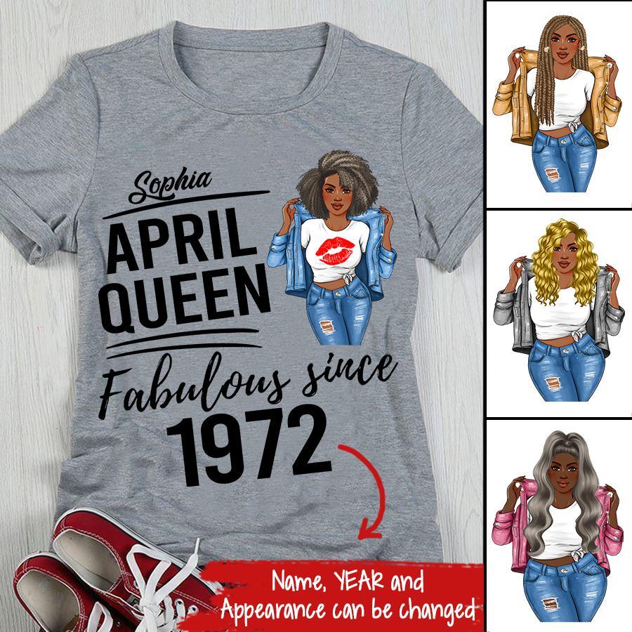 April Birthday Shirt, Custom Birthday Shirt, Queens Born In April, April Birthday Gifts, April shirts for Woman