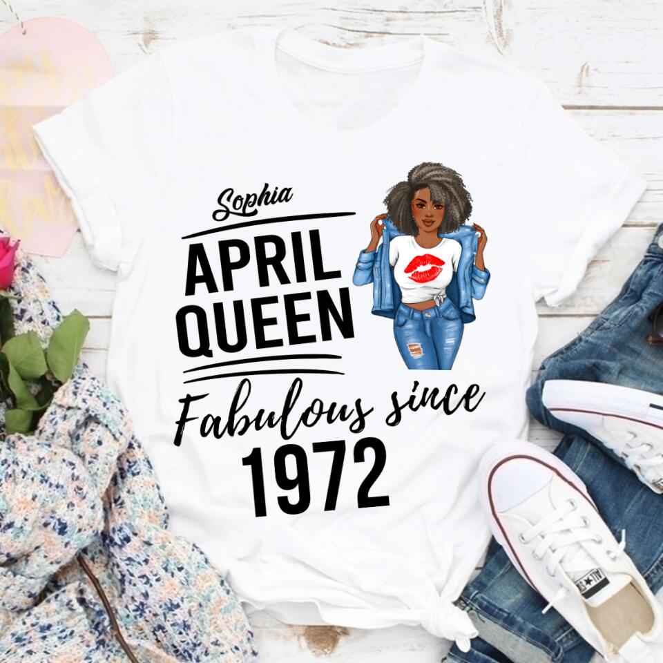 April Birthday Shirt, Custom Birthday Shirt, Queens Born In April, April Birthday Gifts, April shirts for Woman