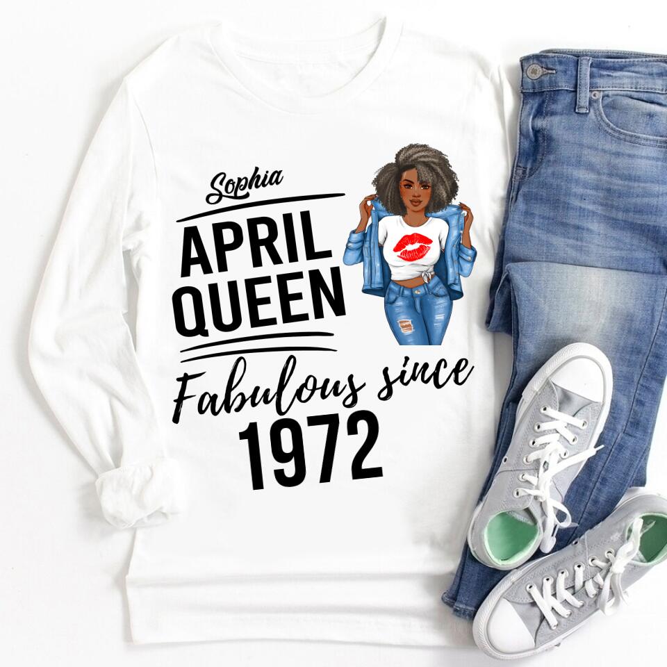 April Birthday Shirt, Custom Birthday Shirt, Queens Born In April, April Birthday Gifts, April shirts for Woman