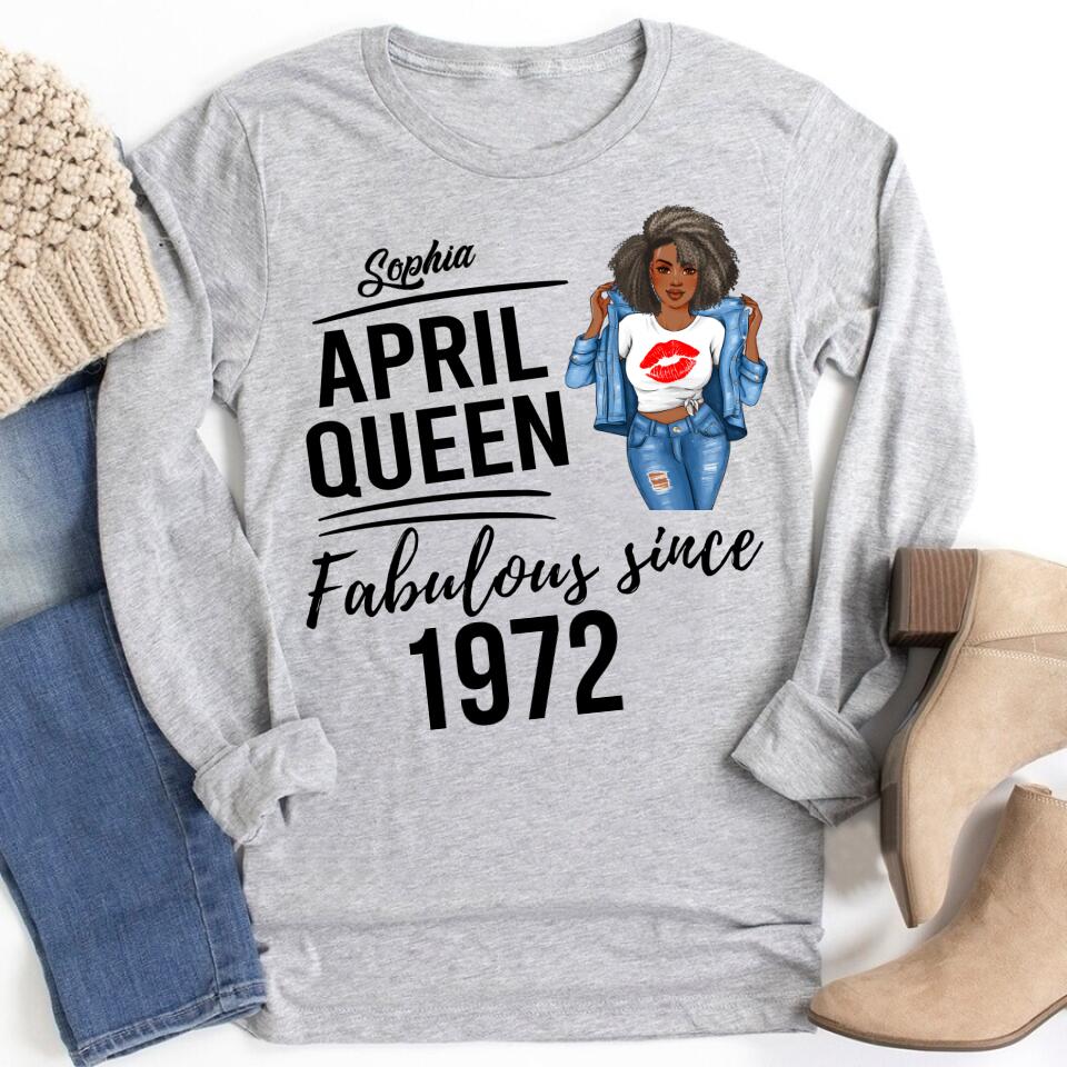 April Birthday Shirt, Custom Birthday Shirt, Queens Born In April, April Birthday Gifts, April shirts for Woman