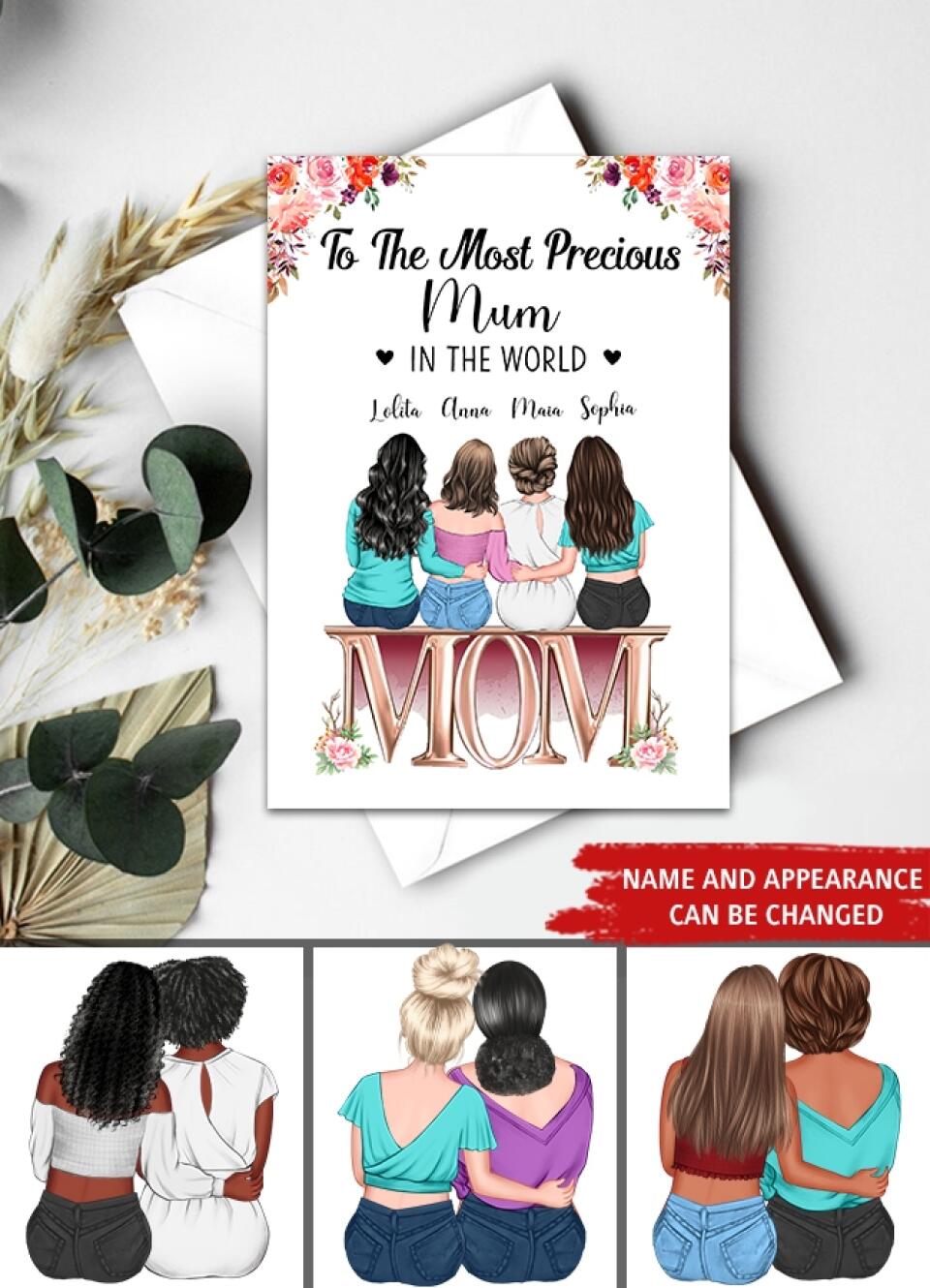 Custom Mothers Day Card - Godmother Mothers Day Card -  Mother&#39;s Day Gift Cards - Happy Mothers Day Card - Mom&#39;s Card - Mother&#39;s Day Gift From Daughter - Mother Day Gift