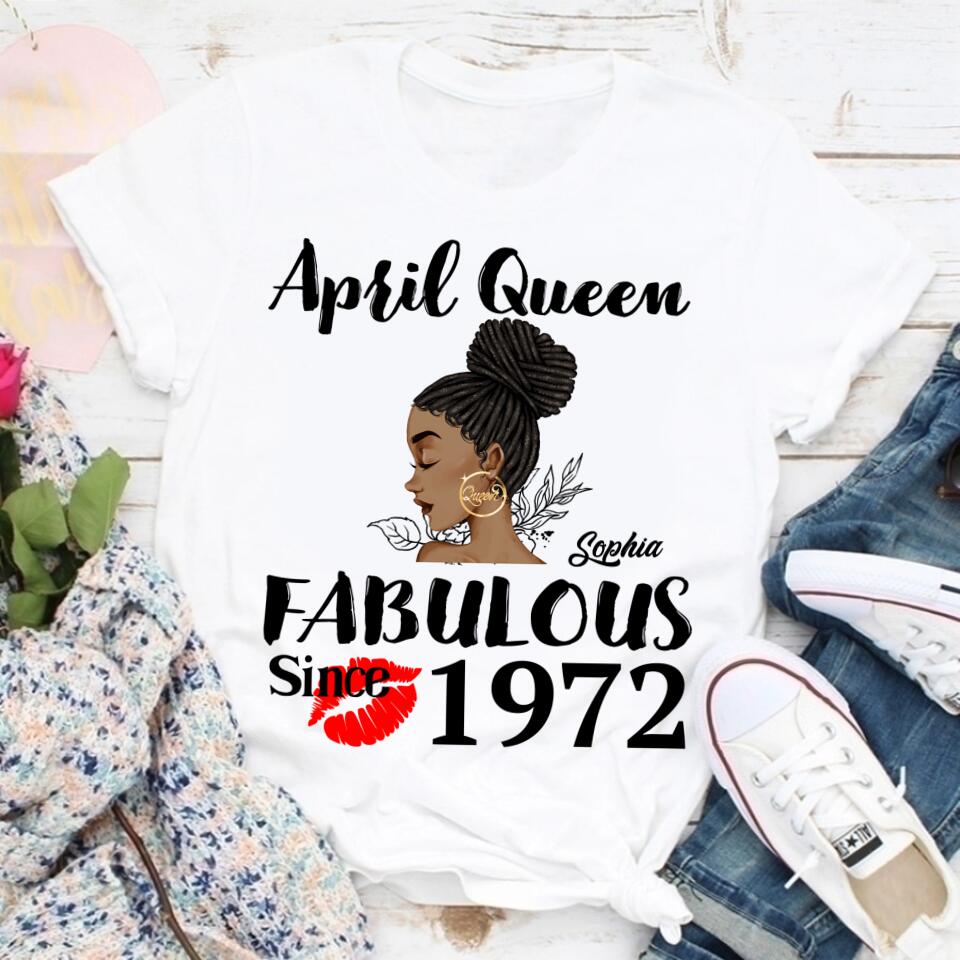 April Birthday Shirt, Custom Birthday Shirt, Queens Born In April, April Birthday Gifts, April shirts for Woman