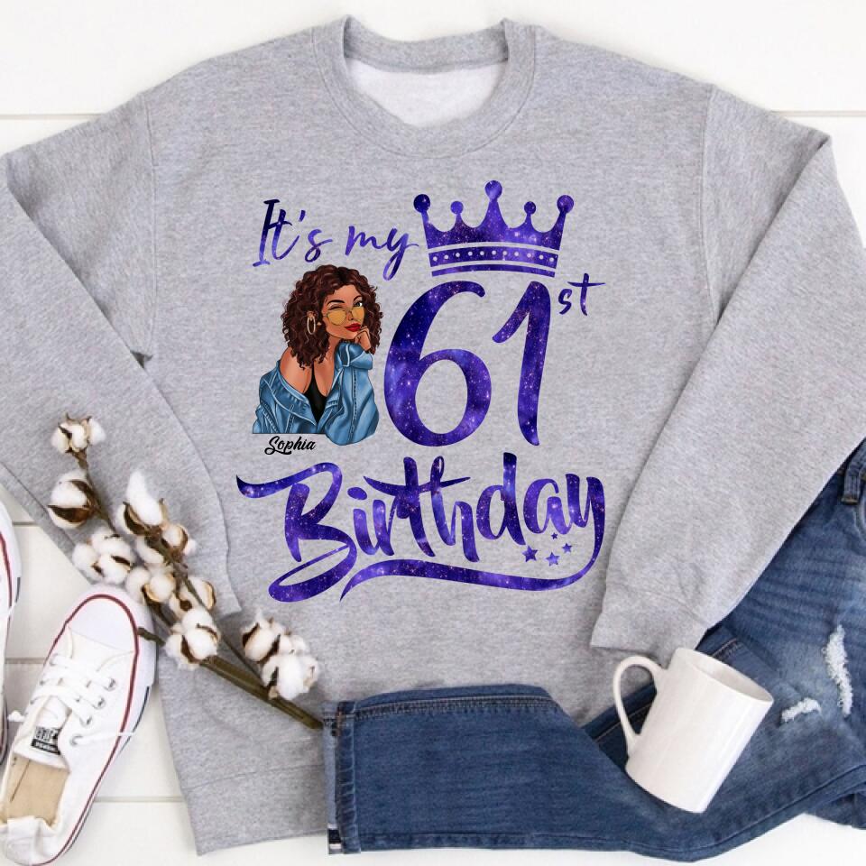 61st Birthday Shirts, Custom Birthday Shirts, Turning 61 Shirt For Women, Turning 61 And Fabulous Shirt, 1961 Shirt, Best Gifts For Women Turning 61-HCT
