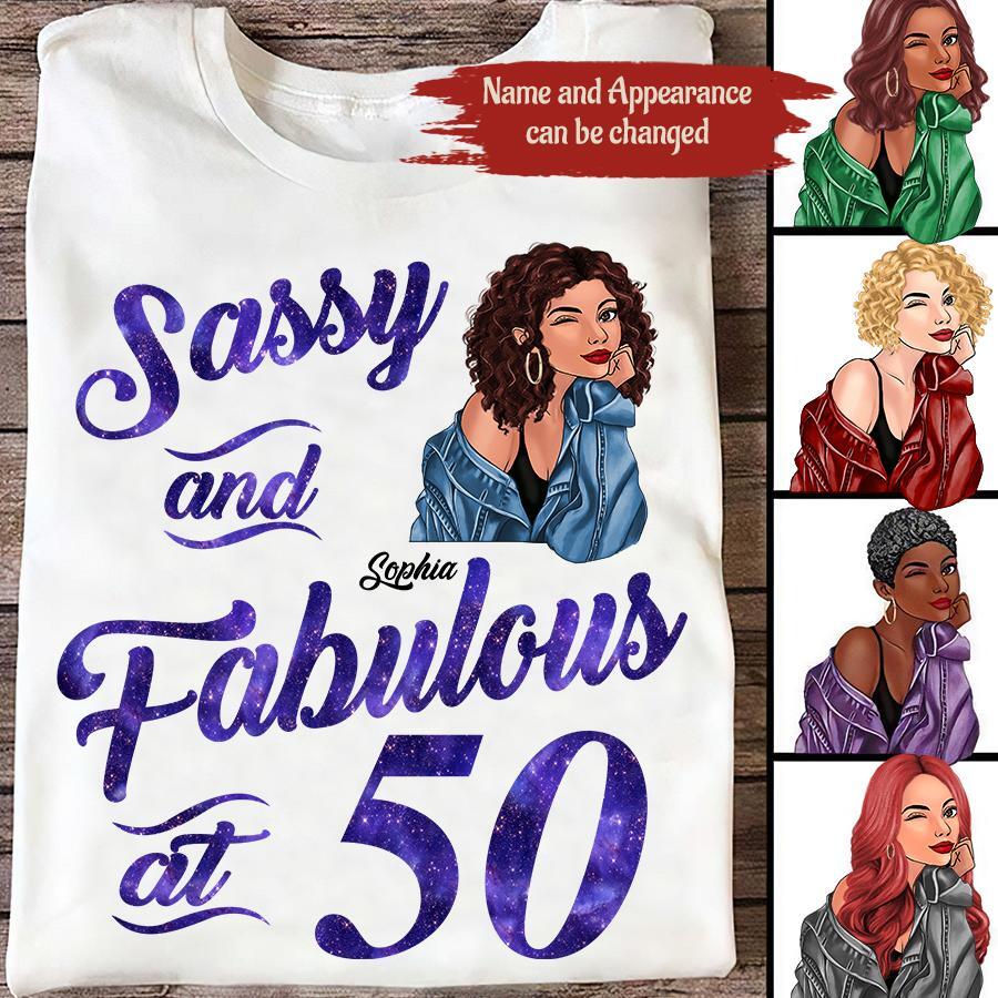 50th Birthday Shirts, Custom Birthday Shirts, Turning 50 Shirt for Women, Turning 50 and Fabulous Shirt, 1973 Shirt, Best Gifts for Women Turning 50.