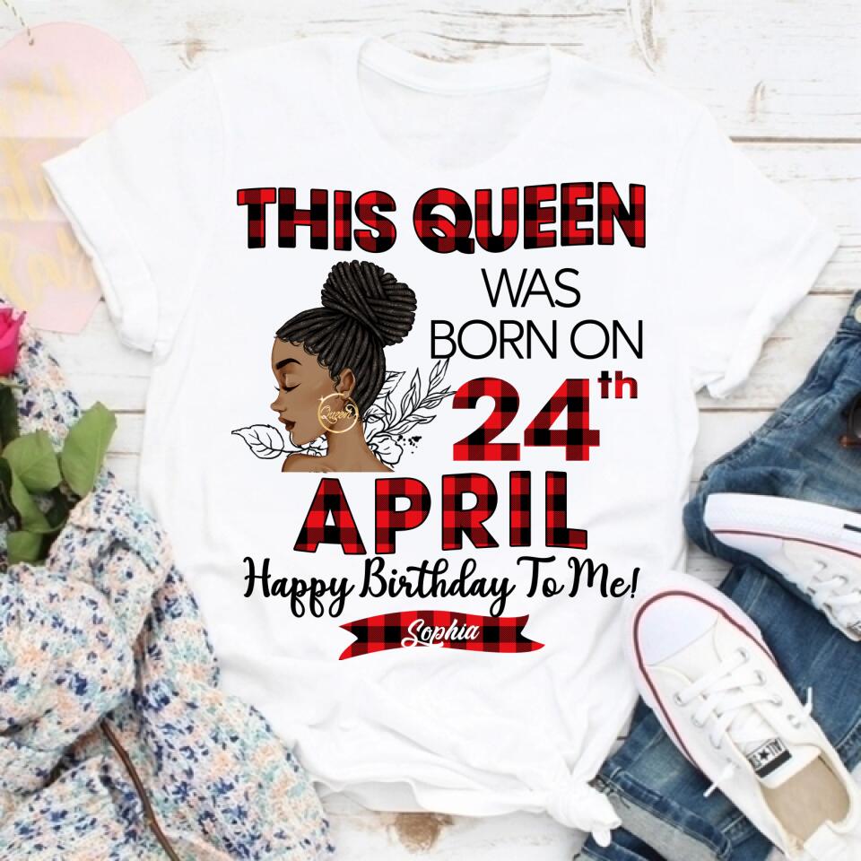 April Birthday Shirt, Custom Birthday Shirt, Queens Born In April, April Birthday Gifts, April Queen shirt, April Birthday Shirts For Woman, Her Birthday Gifts For April