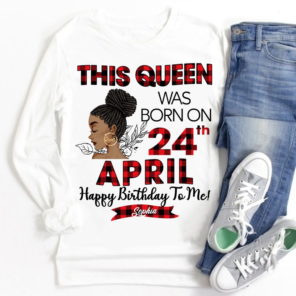 April Birthday Shirt, Custom Birthday Shirt, Queens Born In April, April Birthday Gifts, April Queen shirt, April Birthday Shirts For Woman, Her Birthday Gifts For April