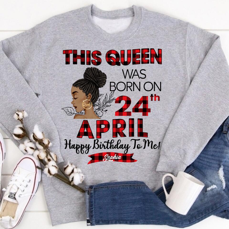 April Birthday Shirt, Custom Birthday Shirt, Queens Born In April, April Birthday Gifts, April Queen shirt, April Birthday Shirts For Woman, Her Birthday Gifts For April