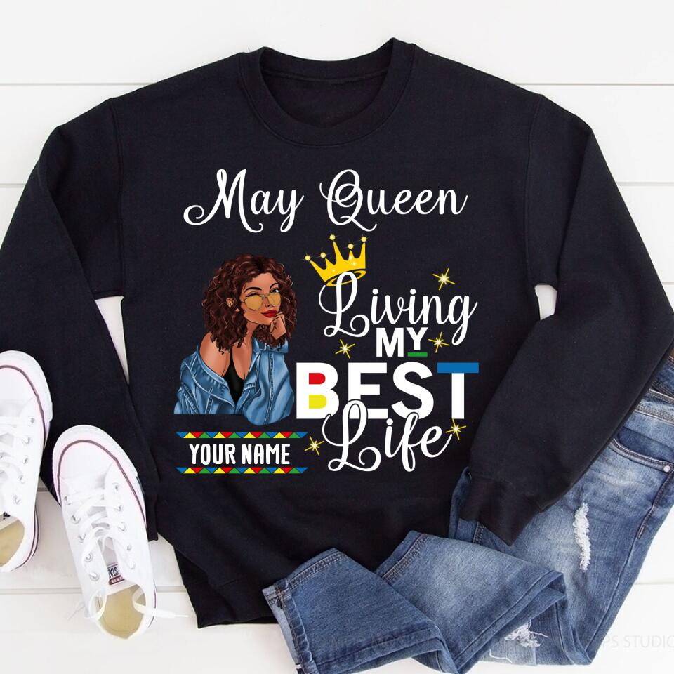 May Birthday Shirt, Custom Birthday Shirt, Queens Born In May, May Birthday Gifts, May Shirts For Woman