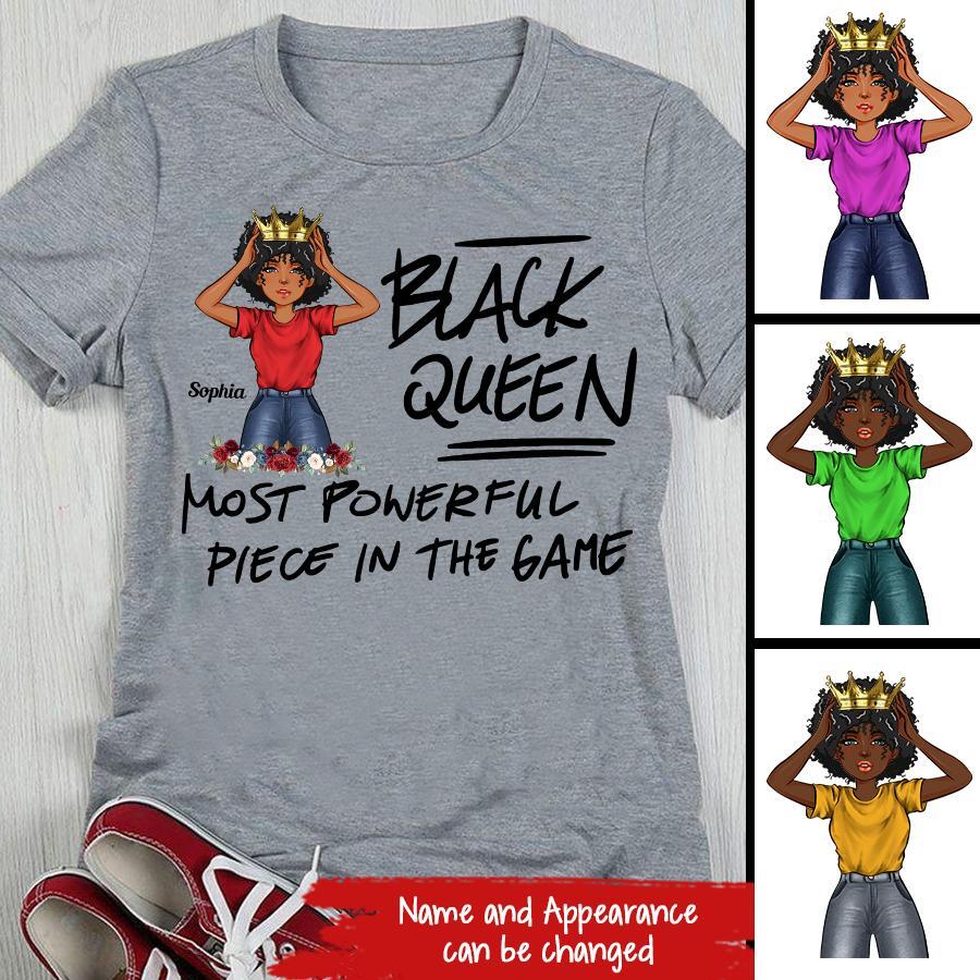 Black Queen Nutrition Facts - Personalized T Shirt- Birthday Gift For Sista, Black Woman