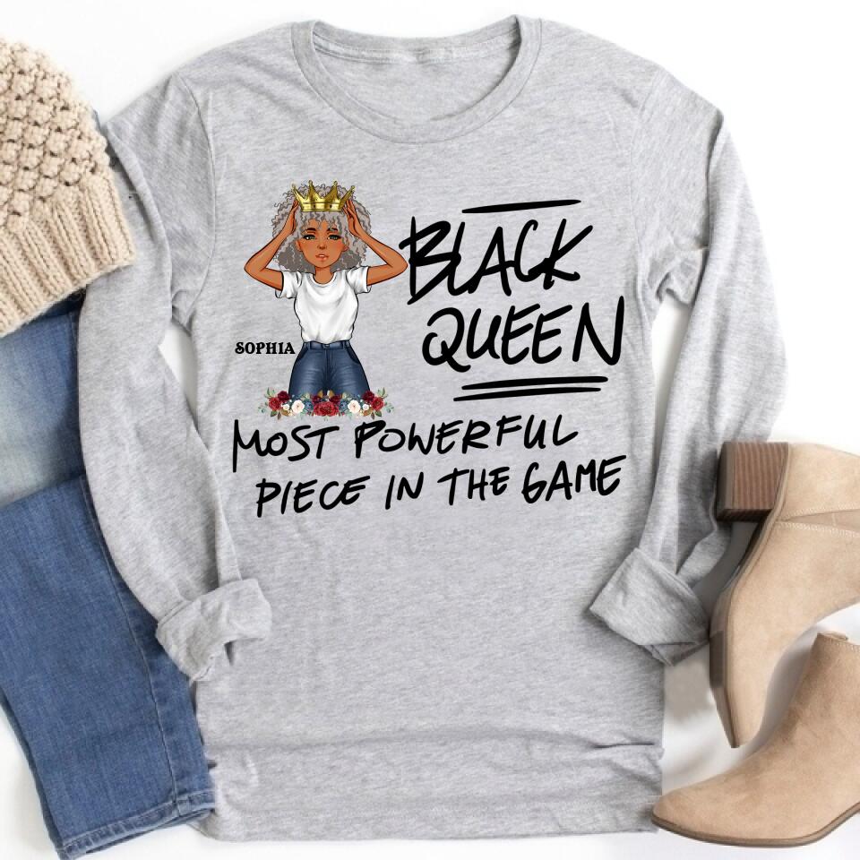 Black Queen Nutrition Facts - Personalized T Shirt- Birthday Gift For Sista, Black Woman