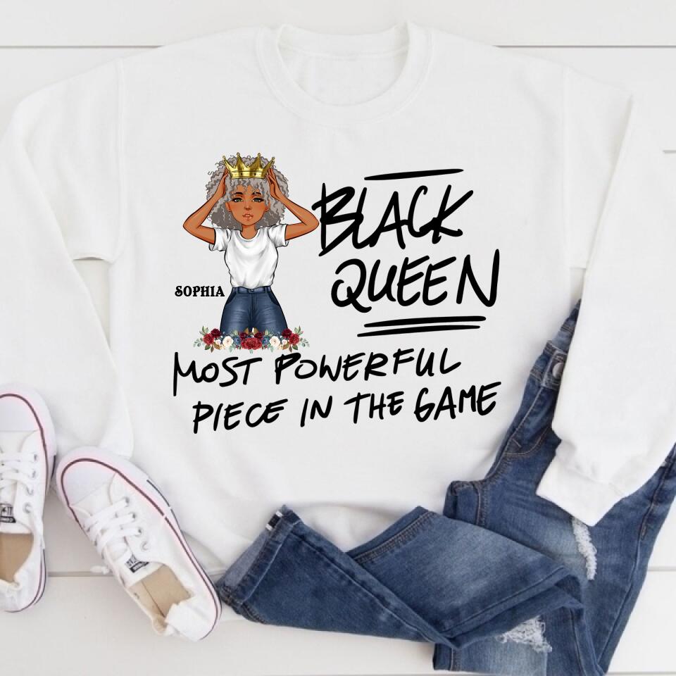 Black Queen Nutrition Facts - Personalized T Shirt- Birthday Gift For Sista, Black Woman