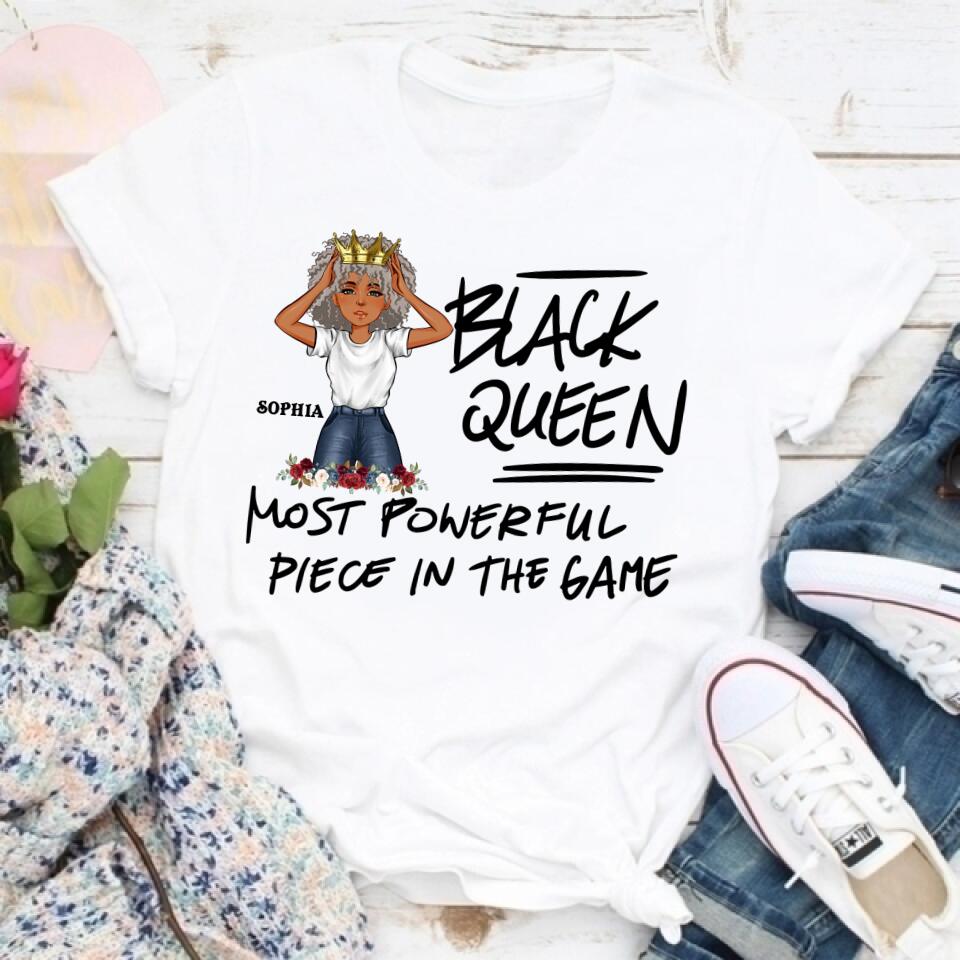 Black Queen Nutrition Facts - Personalized T Shirt- Birthday Gift For Sista, Black Woman
