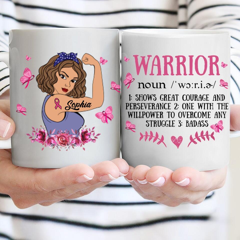 Warrior - Custom Warrior Gift, Alcoholics Anonymous, Alcohol Addiction, Breast Cancer Support, Cancer Fighter Gift, Cancer Survivor