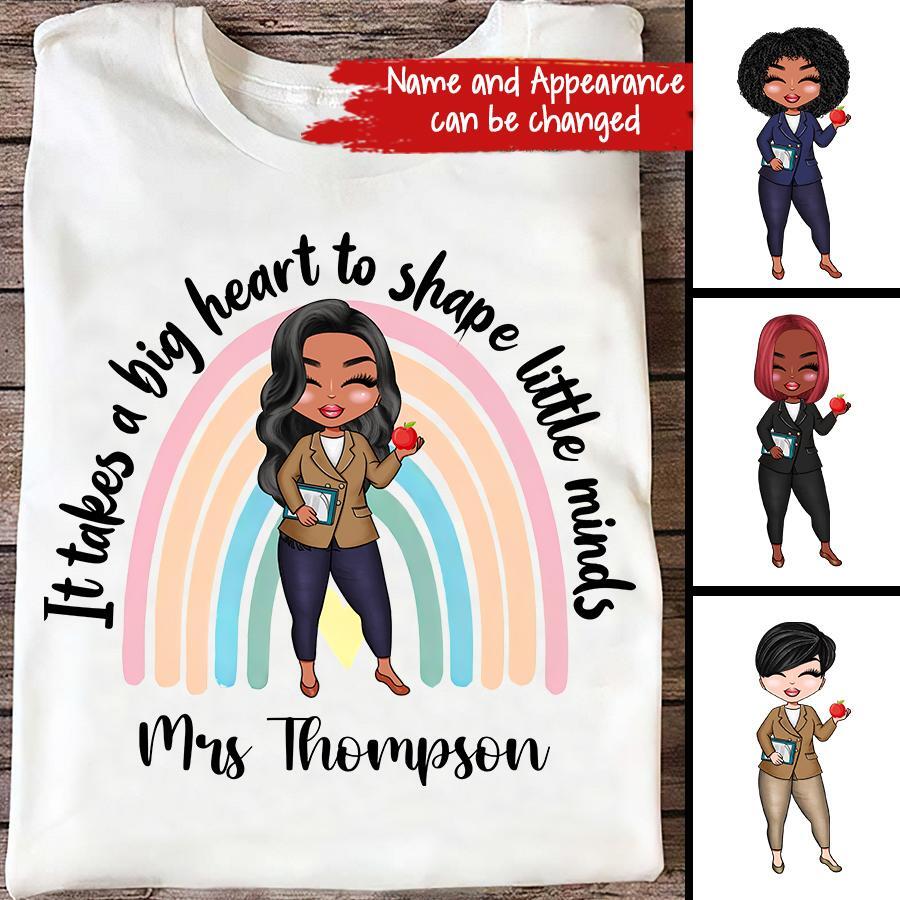 Personalised Teacher Shirt, Lockdown Teacher Gift, Personalised Teacher Gifts, Personalised Book Tee, Teaching Assistant Gift, Rainbow T-shirt