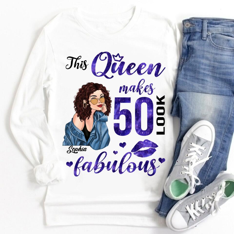 50th Birthday Shirts, Custom Birthday Shirts, Turning 50 Shirt for Women, Turning 50 and Fabulous Shirt, 1973 Shirt, Best Gifts for Women Turning 50.
