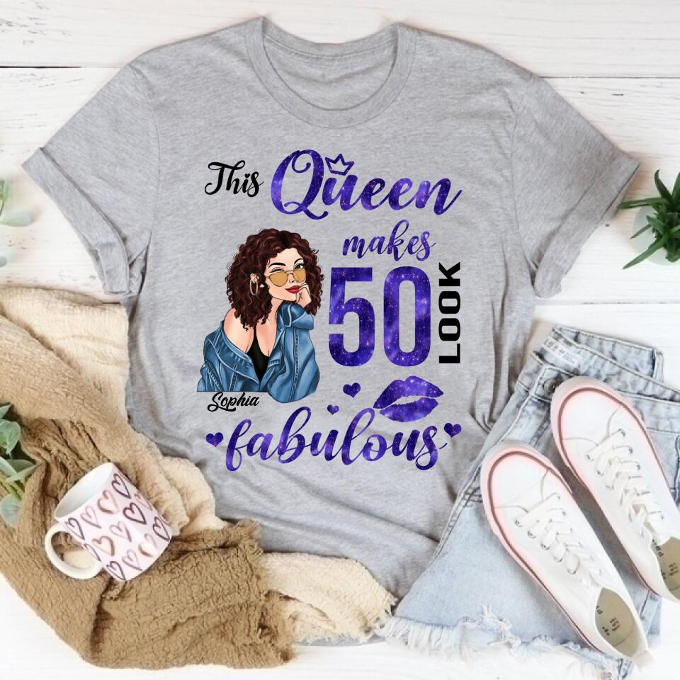 50th Birthday Shirts, Custom Birthday Shirts, Turning 50 Shirt for Women, Turning 50 and Fabulous Shirt, 1973 Shirt, Best Gifts for Women Turning 50.