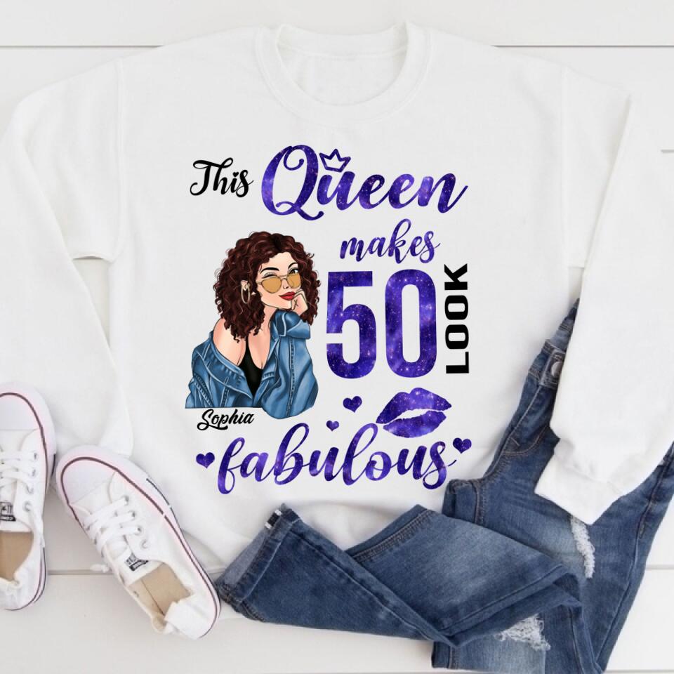 50th Birthday Shirts, Custom Birthday Shirts, Turning 50 Shirt for Women, Turning 50 and Fabulous Shirt, 1973 Shirt, Best Gifts for Women Turning 50.