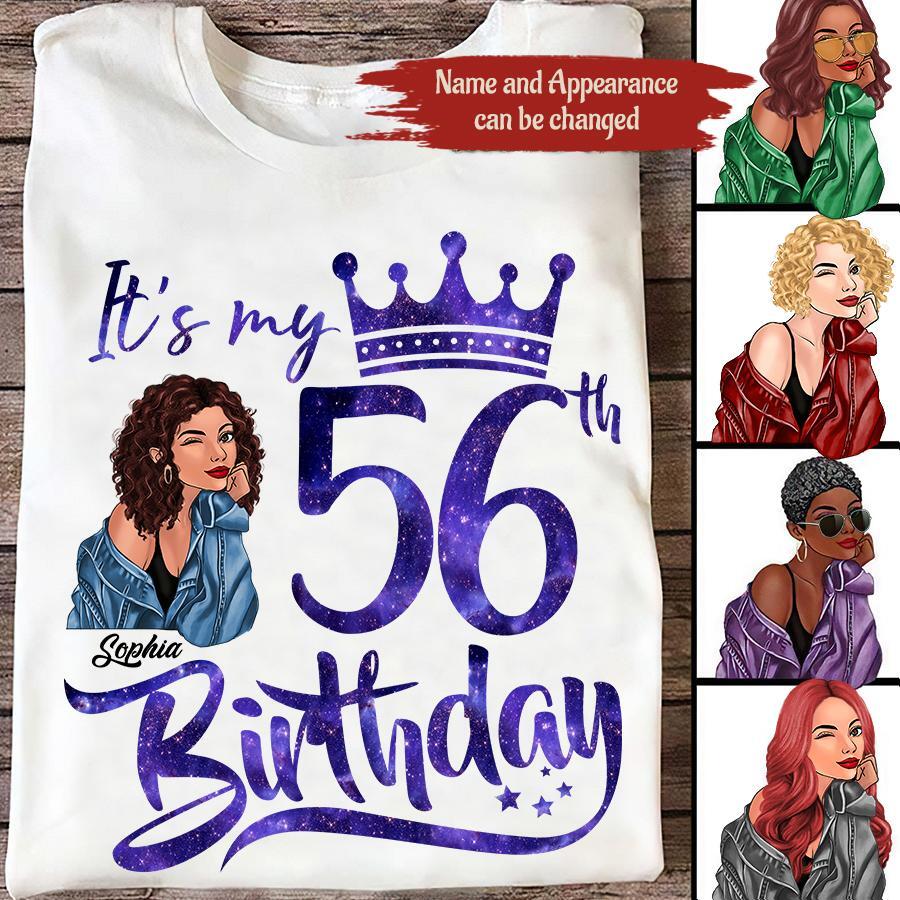 Chapter 56, Fabulous Since 1966 56th Birthday Unique T Shirt For Woman, Custom Birthday Shirt, Her Gifts For 56 Years Old , Turning 56 Birthday Cotton Shirt