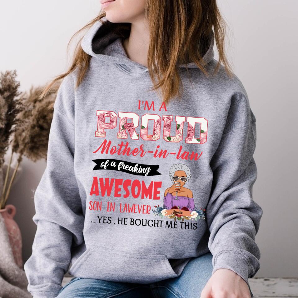 Mother In Law Shirt, Personalized Mothers Day Shirts, Mothers Day Shirt, Mother&#39;s Day Gifts For Mother In Law, Awesome Mother In Law T Shirt, First Mothers Day Gift, Mother Day Gift