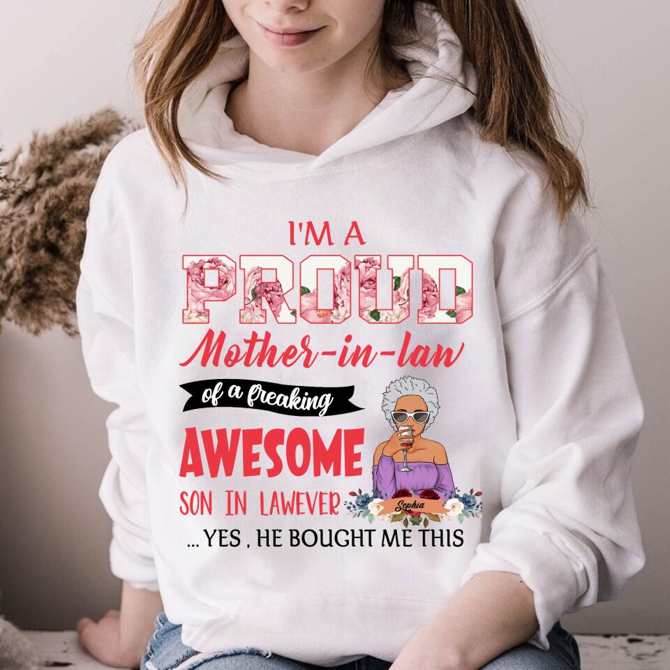 Mother In Law Shirt, Personalized Mothers Day Shirts, Mothers Day Shirt, Mother&#39;s Day Gifts For Mother In Law, Awesome Mother In Law T Shirt, First Mothers Day Gift, Mother Day Gift