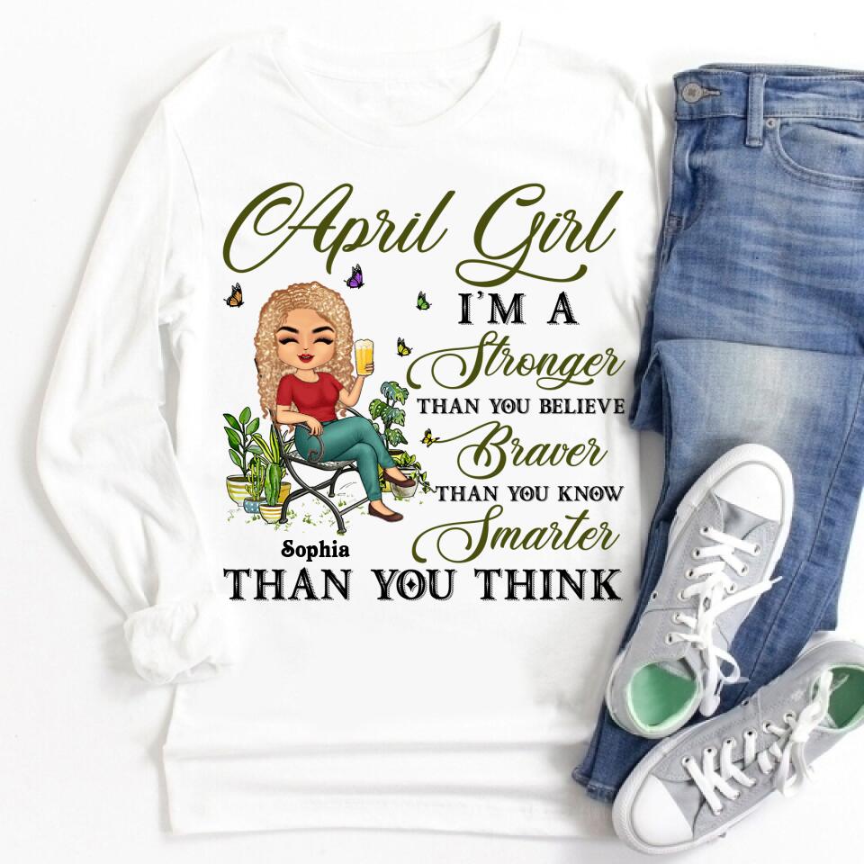 April Birthday Shirt, Custom Birthday Shirt, Queens Born In April, April Birthday Gifts, April Queen shirt, April Birthday Shirts For Woman, Her Birthday Gifts For April, Gardening Custom Shirt, Gift For Gardeners, Plant Lovers
