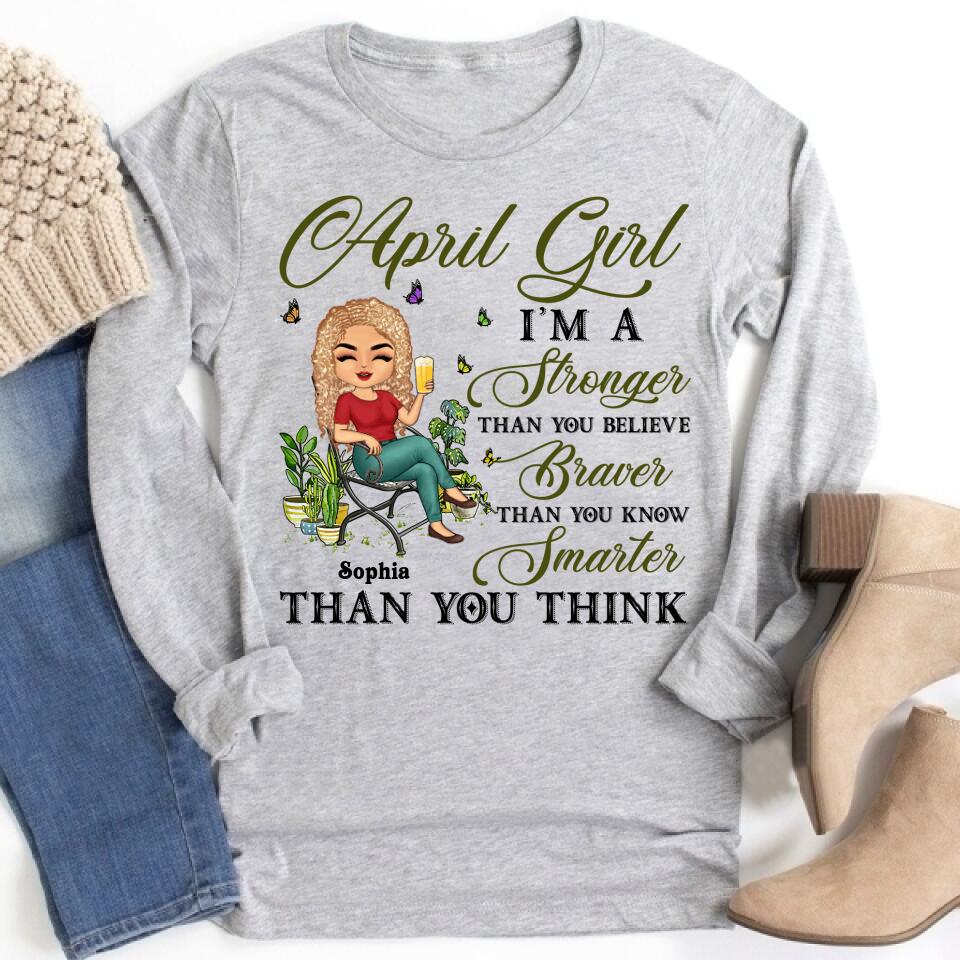 April Birthday Shirt, Custom Birthday Shirt, Queens Born In April, April Birthday Gifts, April Queen shirt, April Birthday Shirts For Woman, Her Birthday Gifts For April, Gardening Custom Shirt, Gift For Gardeners, Plant Lovers