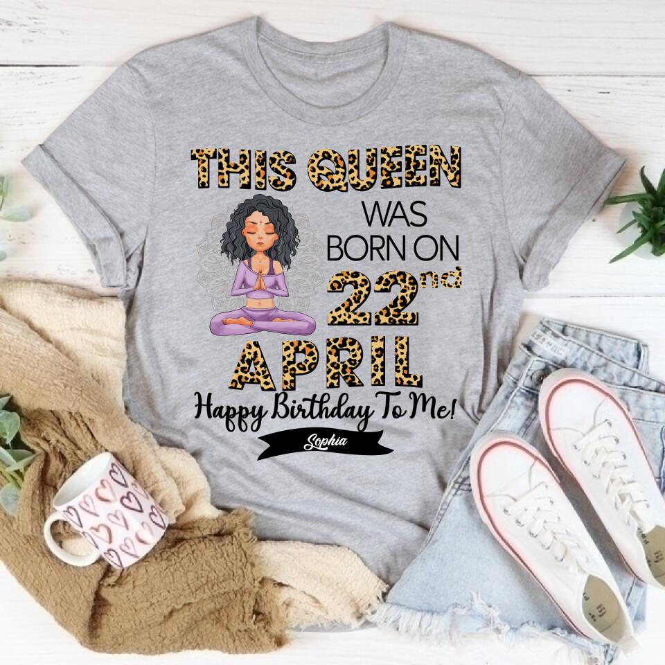 April Birthday Shirt, Custom Birthday Shirt, Queens Born In April, April Birthday Gifts, April Queen shirt, April Birthday Shirts For Woman, Her Birthday Gifts For April