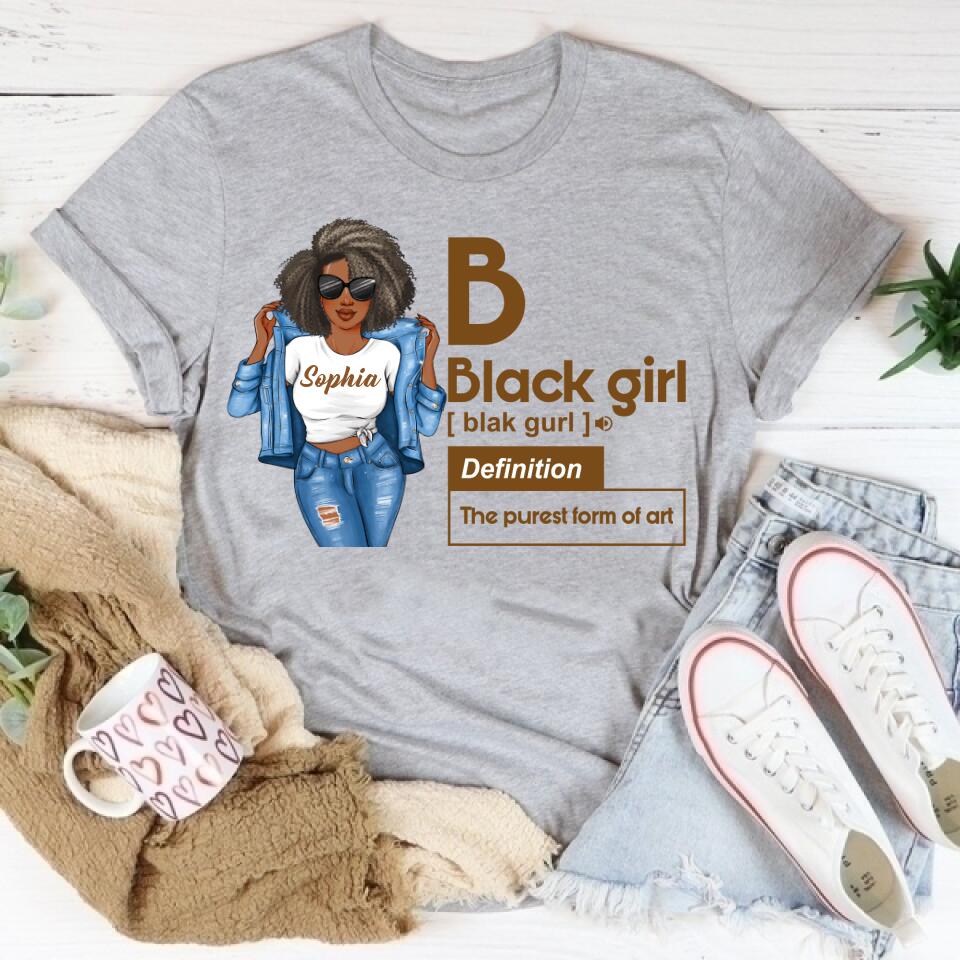 Black Girl Defined Shirt, College Gift, HBCU, Girls Trip, Personalized Gift, Black girl Shirt.