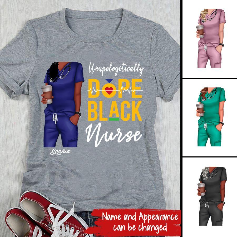 Unapologetically Dope Black Nurse Shirt, Unapologetic Black Nurse Shirt, Black Nurse Magic Shirt, Black Nurse Shirt, Black Nurse Pride Tee