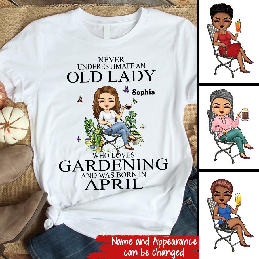 April Birthday Shirt, Custom Birthday Shirt, Queens Born In April, April Birthday Gifts, April Queen Shirt, April Birthday Shirts For Woman, Her Birthday Gifts For April, Gardening Custom Shirt, Gift For Gardeners, Plant Lovers