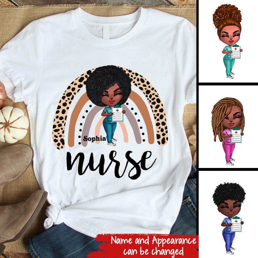 Rainbow Nurse Shirt, Leopard Print Nurse Life,Registered Nurse Shirt, RN Shirts, Nurse Week Shirt, CNA Shirt, Nursing, Nursing School Tee