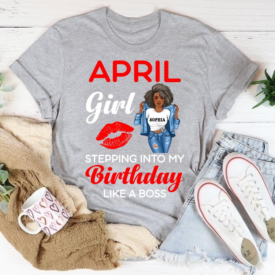 April Birthday Shirt, Custom Birthday Shirt, Queens Born In April, April Birthday Gifts, April shirts for Woman