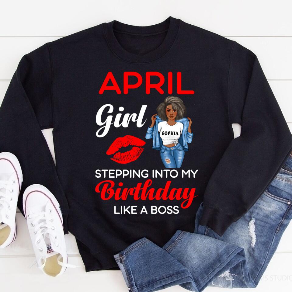 April Birthday Shirt, Custom Birthday Shirt, Queens Born In April, April Birthday Gifts, April shirts for Woman