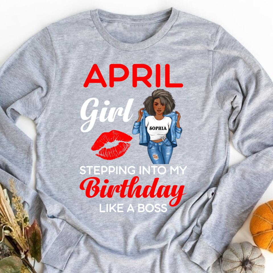 April Birthday Shirt, Custom Birthday Shirt, Queens Born In April, April Birthday Gifts, April shirts for Woman