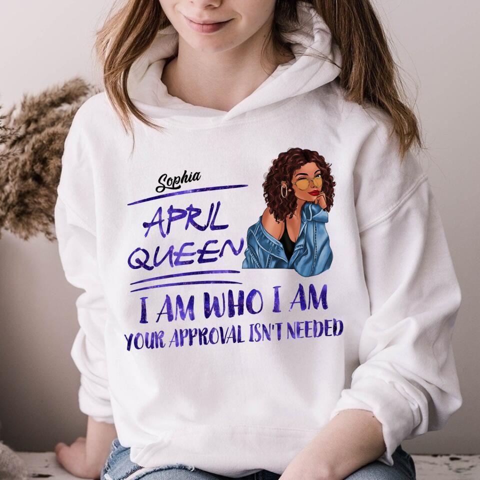 April Birthday Shirt, Custom Birthday Shirt, Queens Born In April, April Birthday Gifts, April shirts for Woman