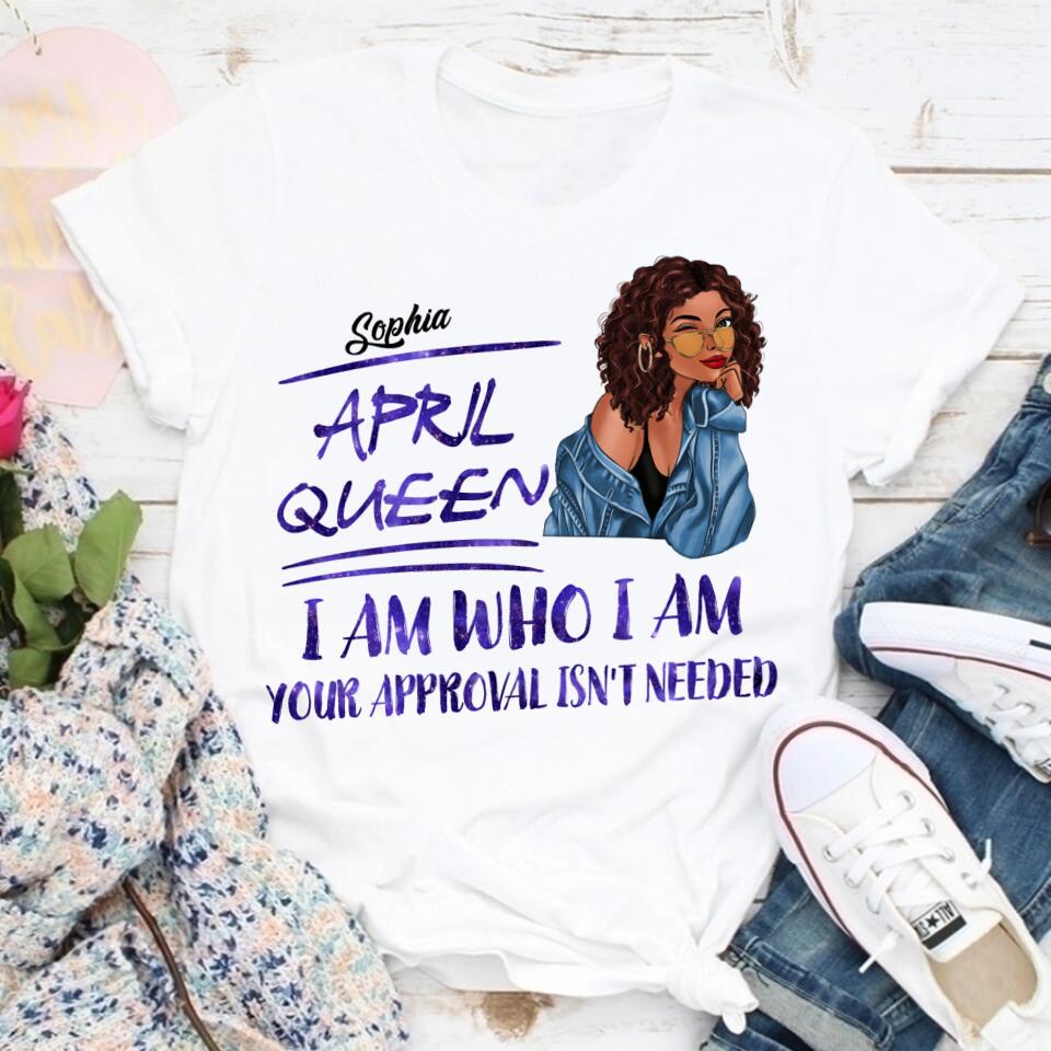 April Birthday Shirt, Custom Birthday Shirt, Queens Born In April, April Birthday Gifts, April shirts for Woman