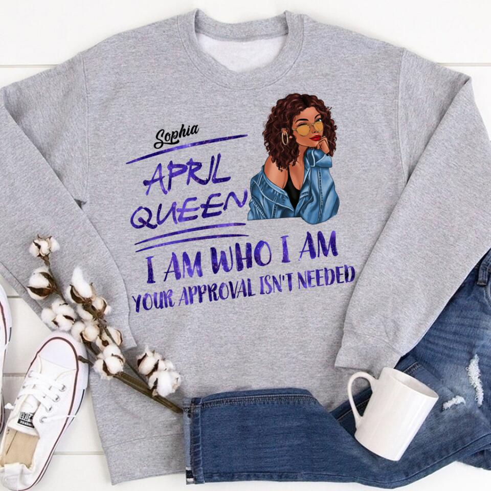 April Birthday Shirt, Custom Birthday Shirt, Queens Born In April, April Birthday Gifts, April shirts for Woman